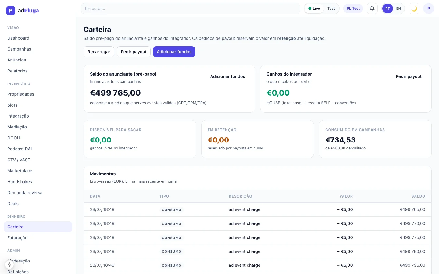 2. Fund wallet